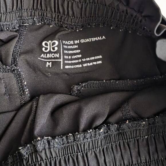 Albion Jetsetter Paperbag Bow Belt Crop Black Pants Women Sz M - Picture 3 of 10